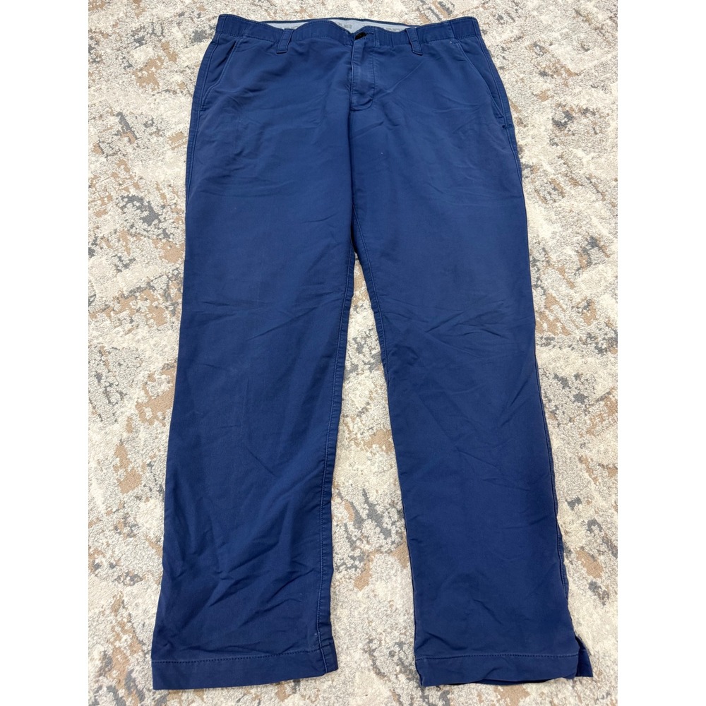 Under Armour Mens Loose Fit Navy Blue Performance Chino Pants 38x32 Golf Casual